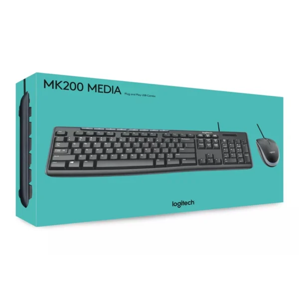 f97f6eb81886ec16c43ba320b5dee540 Logitech MK200 Wired Media Combo Keyboard & Mouse