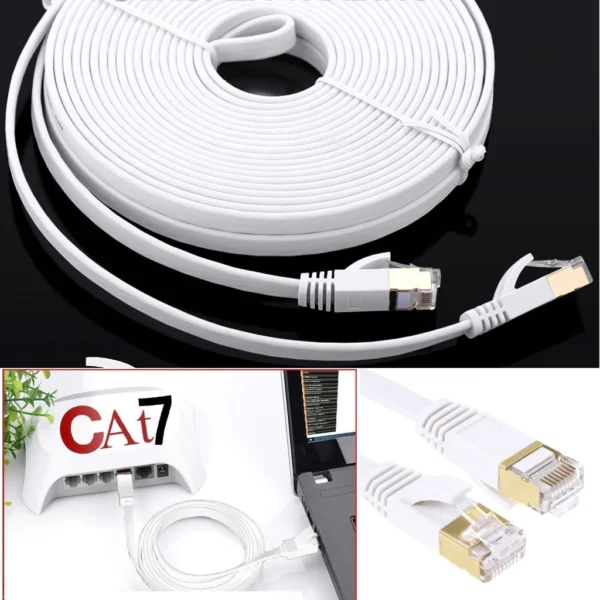 Cat7 Flat Shielded Ethernet Cable