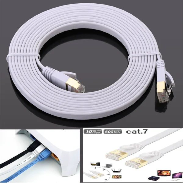 Cat7 Flat Shielded Ethernet Cable