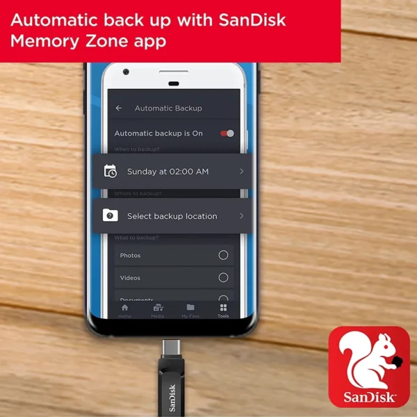 SanDisk Ultra 128GB Dual Drive USB Type‑C