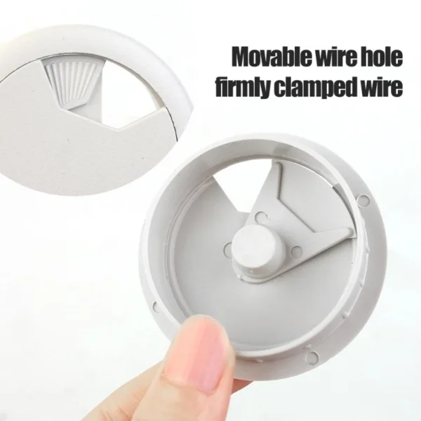 Plastic Desktop Cable Hole Cover